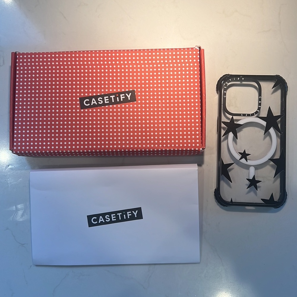 Casetify iPhone 13 case stars black